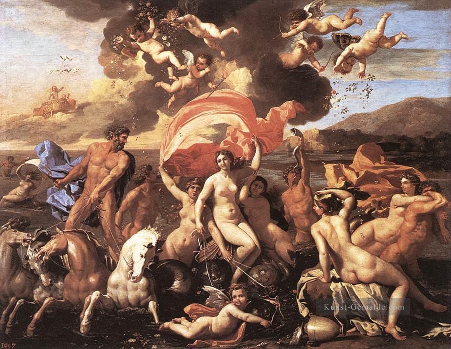 der Triumph von Neptun klassische Maler Nicolas Poussin Ölgemälde